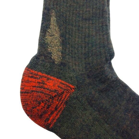 Carhartt Mens Merino Wool Short Crew Socks XL Midweight Dark Olive Rugged Warm - Picture 3 of 4